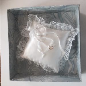 Vintage Wedding Ring Bearer Pillow